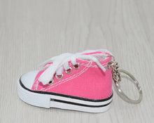 Load image into Gallery viewer, 7.5CM 3D Novelty Canvas Sneaker Tennis Shoe Keychain Key Chain Pendants Party Jewelry Car Simulation Keyring for Men And Women
